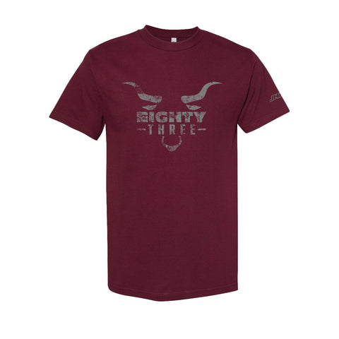 McFadden Eighty-Three Design T-Shirt - Burgundy